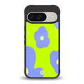 chartreuse arctic flowers back phone cover | glass case for google pixel 9