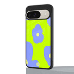 chartreuse arctic flowers back phone cover | glass case for google pixel 9