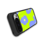 chartreuse arctic flowers back phone cover | glass case for google pixel 9 pro