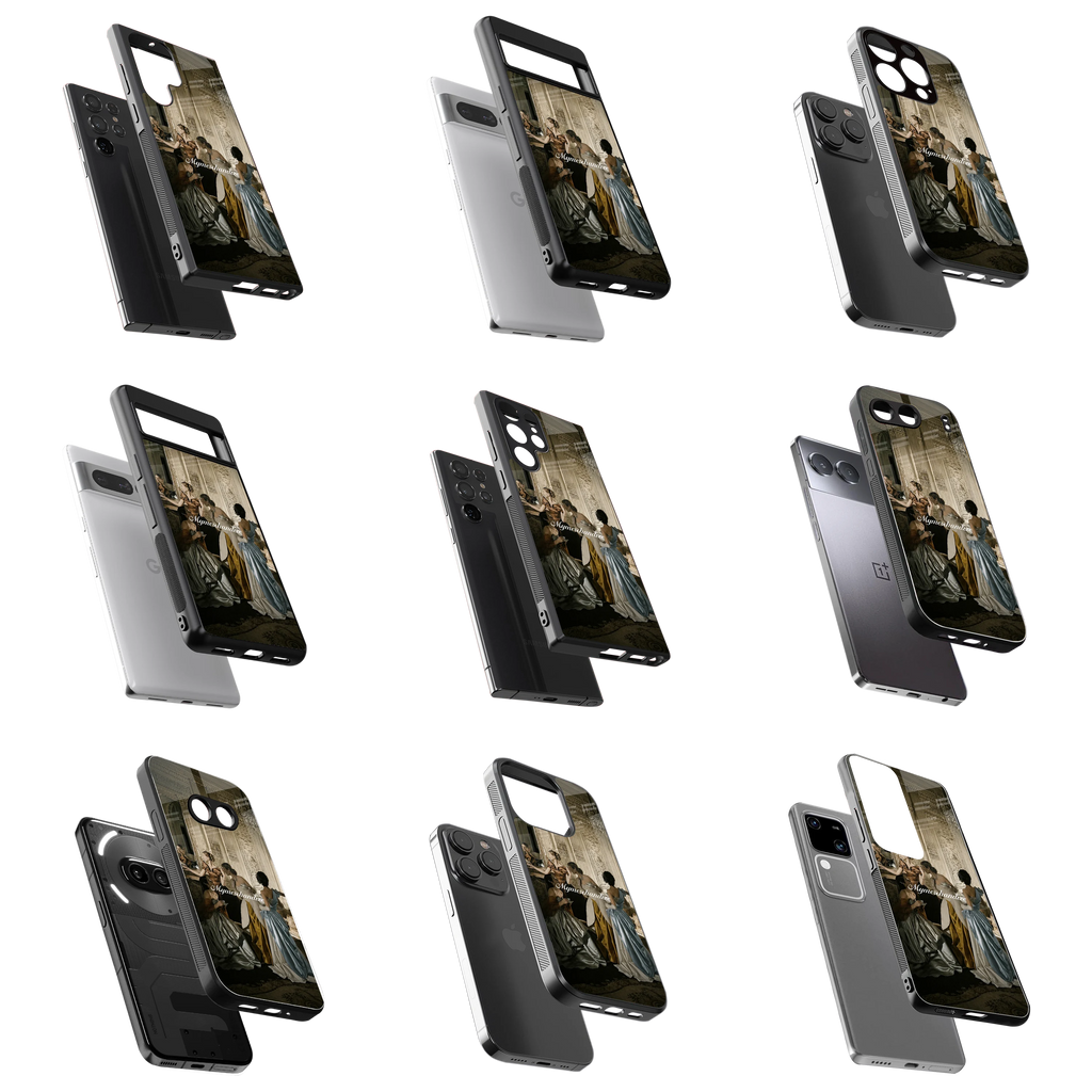 Durable Glass Back Mobile Case for iPhone, Samsung, OnePlus, Google Pixel, Redmi, Vivo, Oppo