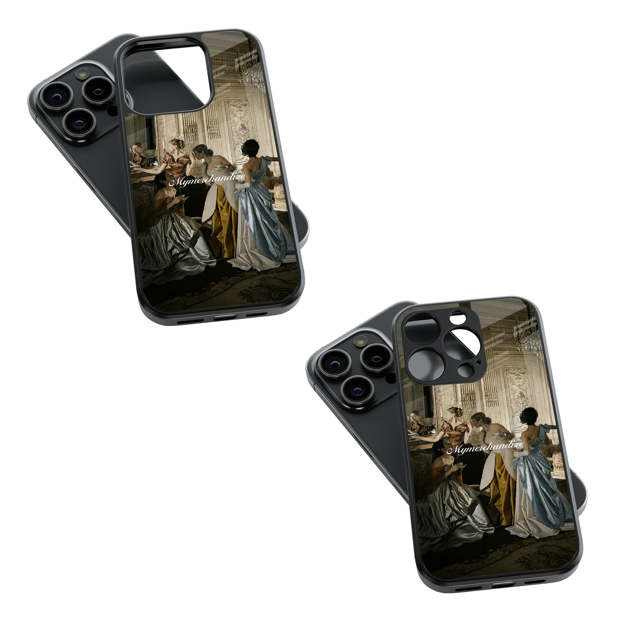 Trendy Glass Back Mobile Case for iPhone, Samsung, Redmi, OnePlus, Google Pixel, Motorola
