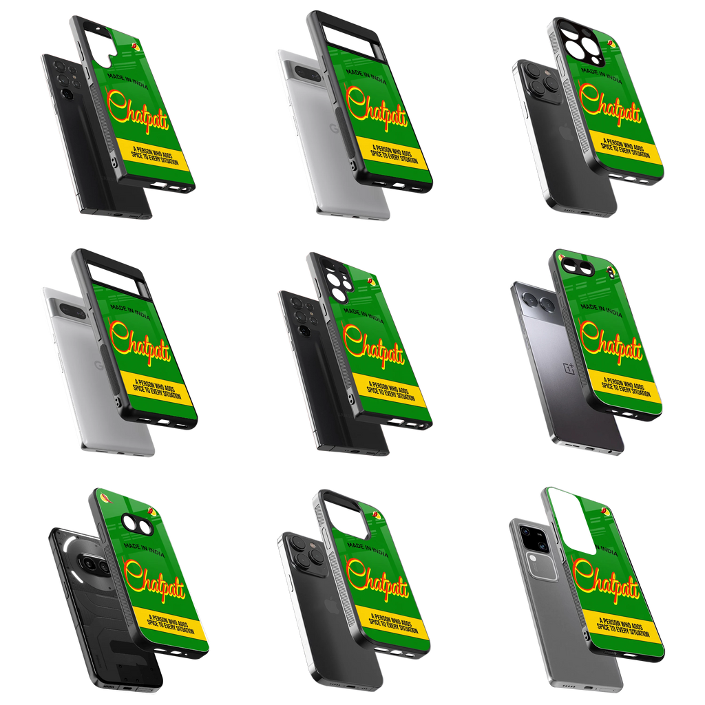 Durable Glass Back Mobile Case for iPhone, Samsung, OnePlus, Google Pixel, Redmi, Vivo, Oppo