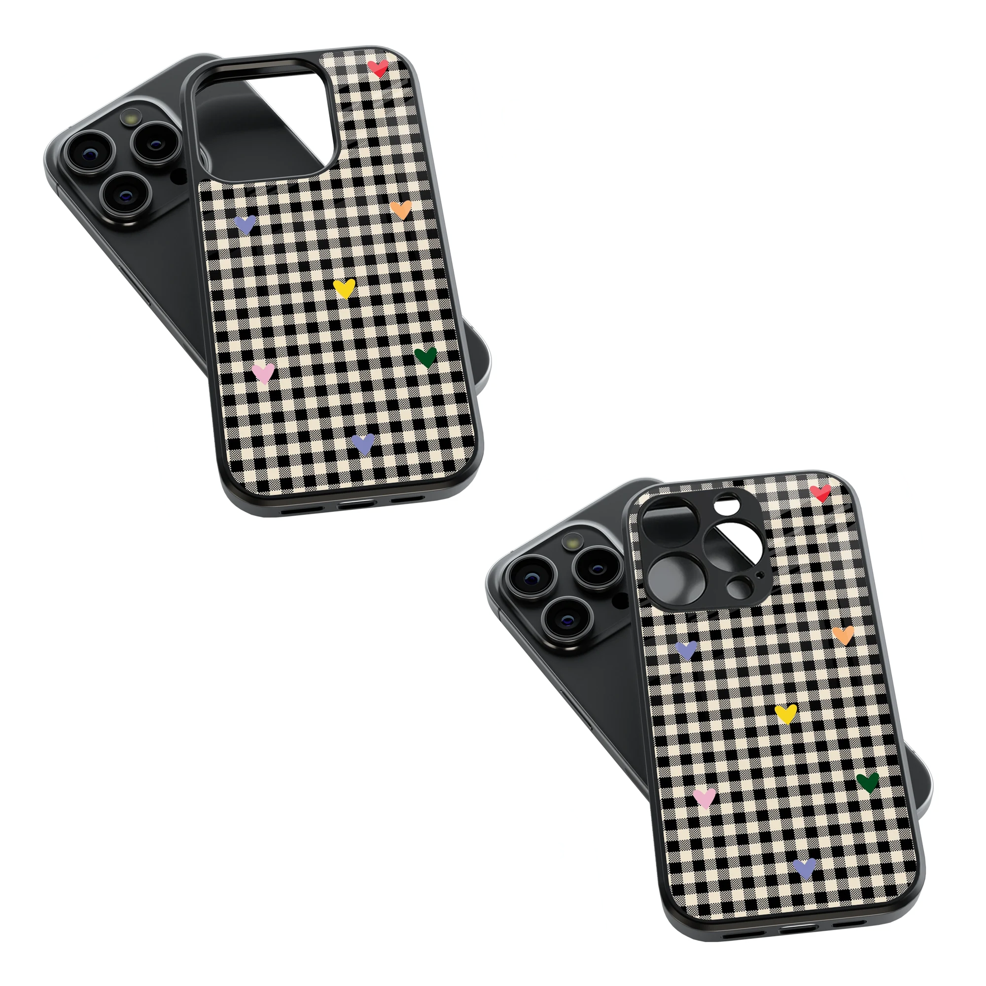 Trendy Glass Back Mobile Case for iPhone, Samsung, Redmi, OnePlus, Google Pixel, Motorola