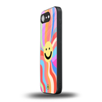 cheerful smiley back phone cover | glass case for iphone 16e