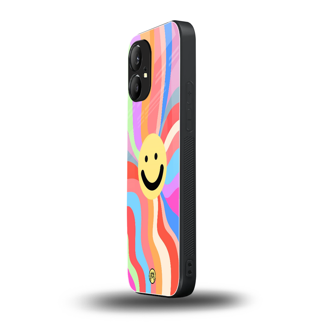 cheerful smiley back phone cover | glass case for nothing phone 1