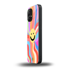cheerful smiley back phone cover | glass case for nothing phone 1