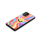 cheerful smiley back phone cover | glass case for nothing phone 1