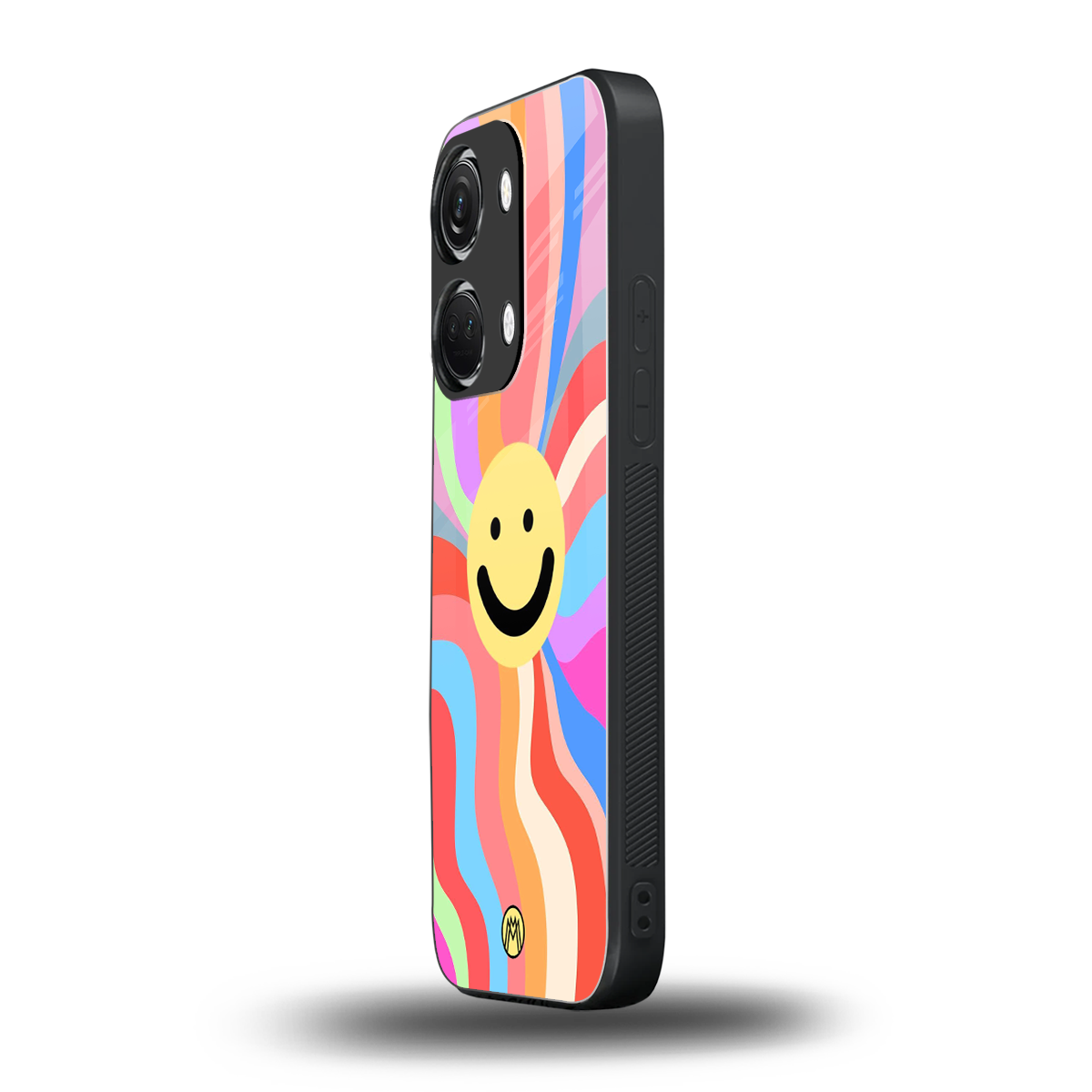 cheerful smiley back phone cover | glass case for oneplus nord 3