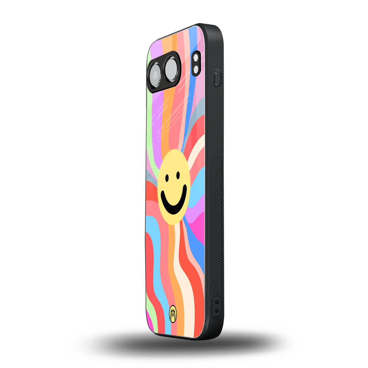 cheerful smiley back phone cover | glass case for oneplus nord 4