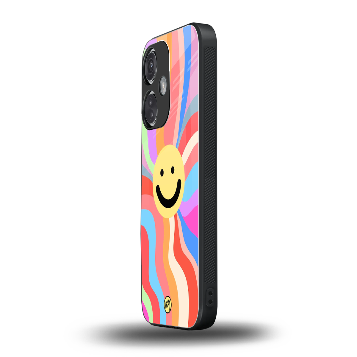 cheerful smiley back phone cover | glass case for oneplus nord ce 3