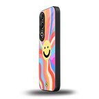 cheerful smiley back phone cover | glass case for oneplus nord ce 4