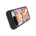 cheerful smiley back phone cover | glass case for google pixel 9