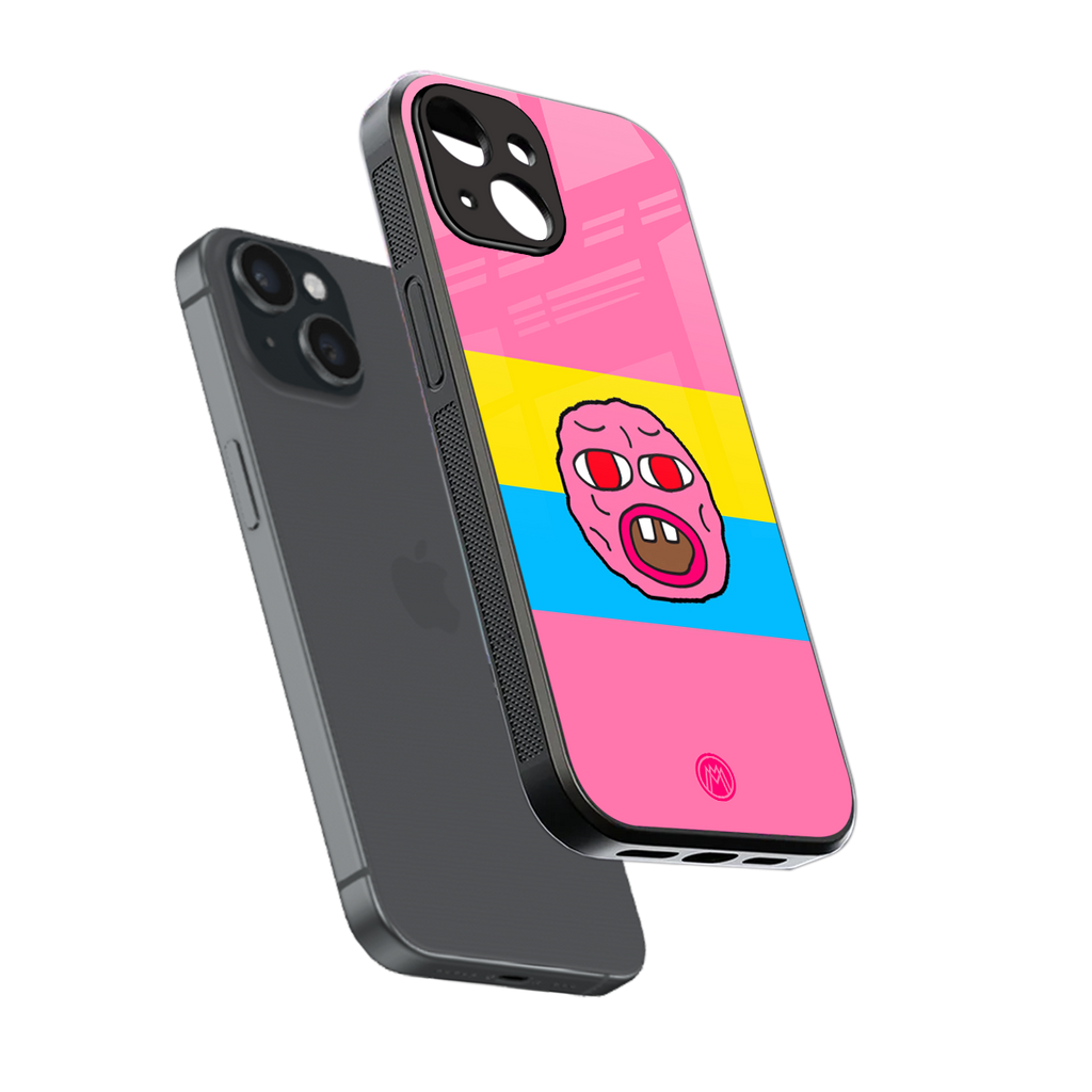 cherry bomb back phone cover | glass case for iphone 13 mini