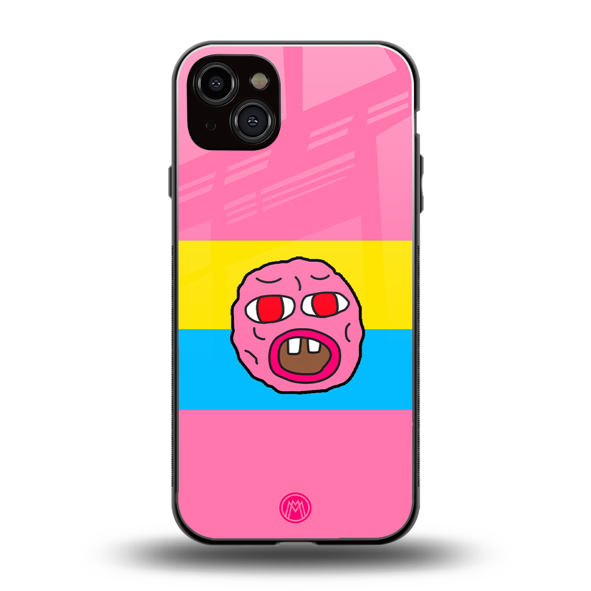 cherry bomb back phone cover | glass case for iphone 14 plus