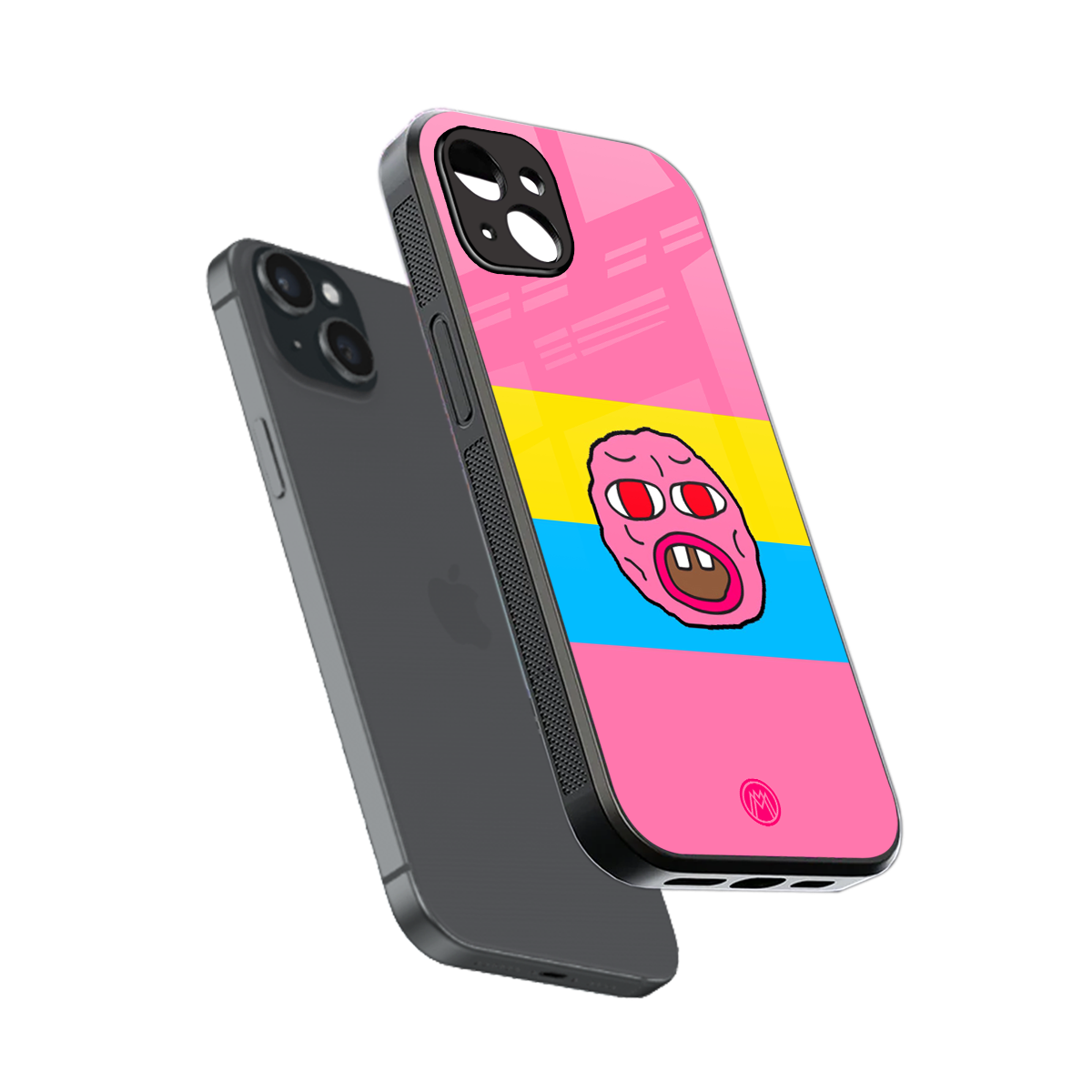 cherry bomb back phone cover | glass case for iphone 14 plus
