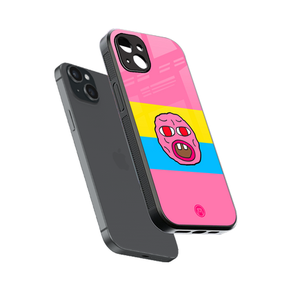 cherry bomb back phone cover | glass case for iphone 14 plus