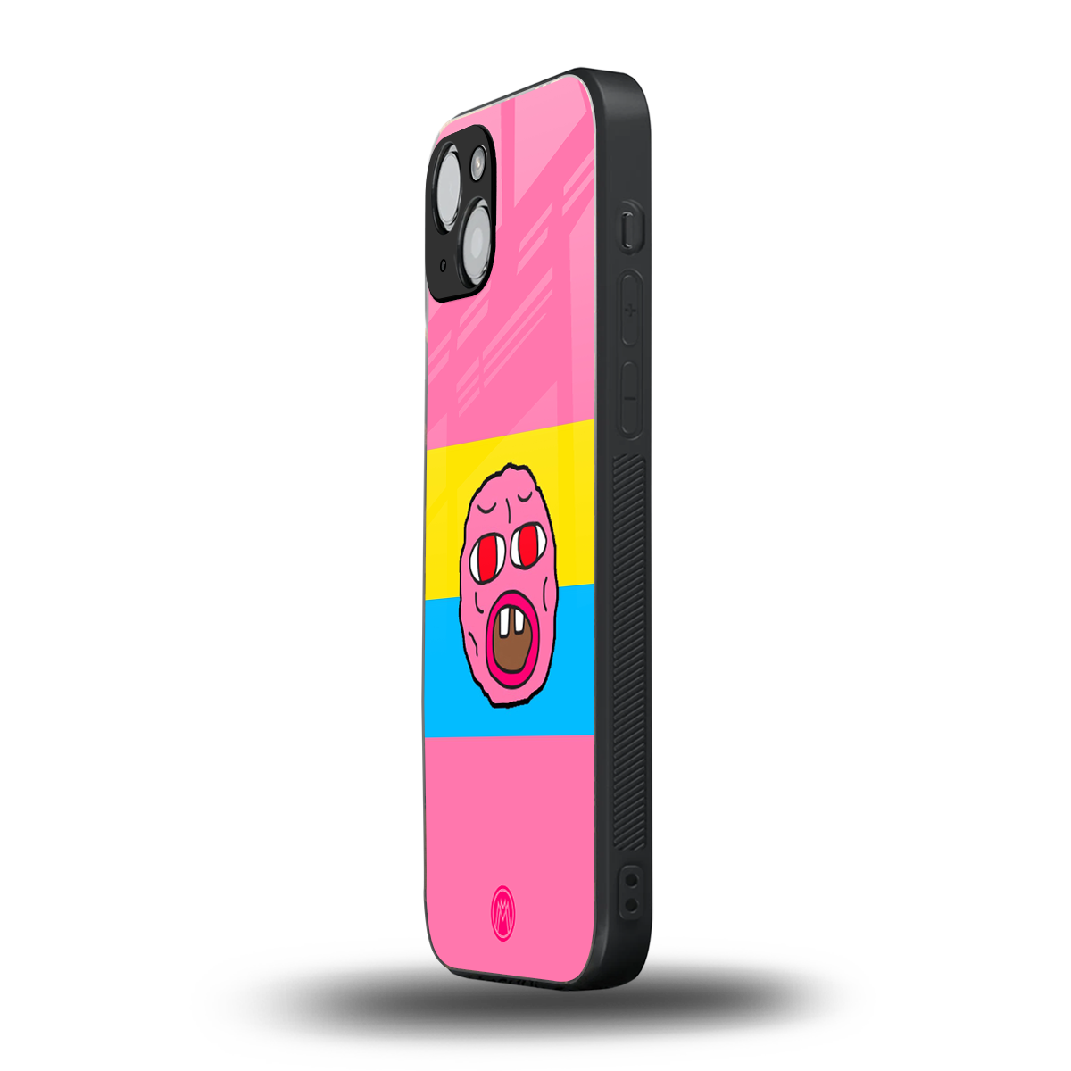 cherry bomb back phone cover | glass case for iphone 15 plus