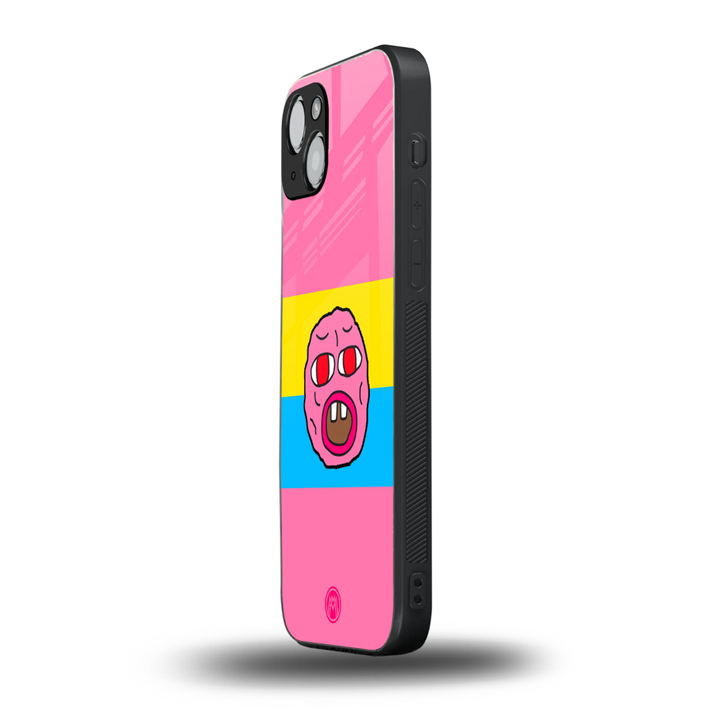 cherry bomb back phone cover | glass case for iphone 14 plus