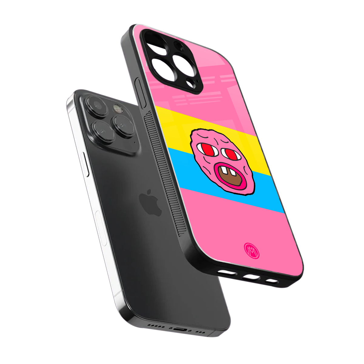 cherry bomb back phone cover | glass case for iphone 15 pro max