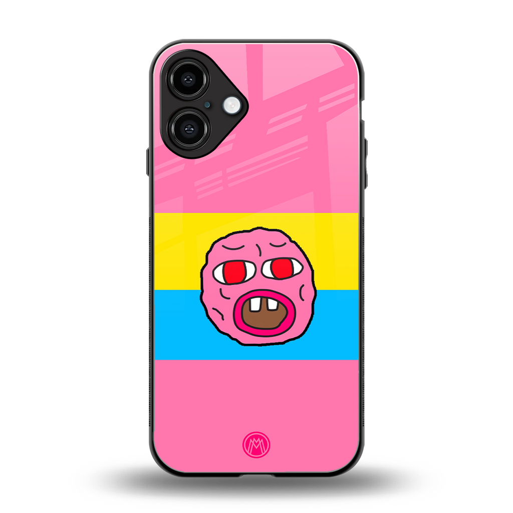 cherry bomb back phone cover | glass case for iphone 16 plus