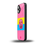 cherry bomb back phone cover | glass case for iphone 16 plus