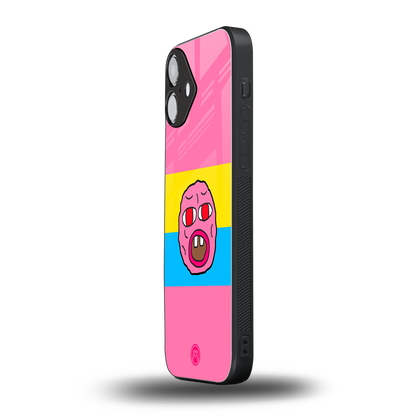 cherry bomb back phone cover | glass case for iphone 16 plus
