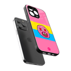 cherry bomb back phone cover | glass case for iphone 16 pro max