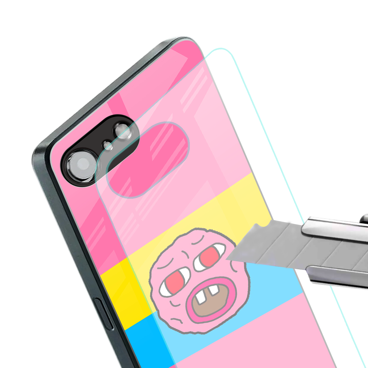 cherry bomb back phone cover | glass case for iphone 16e