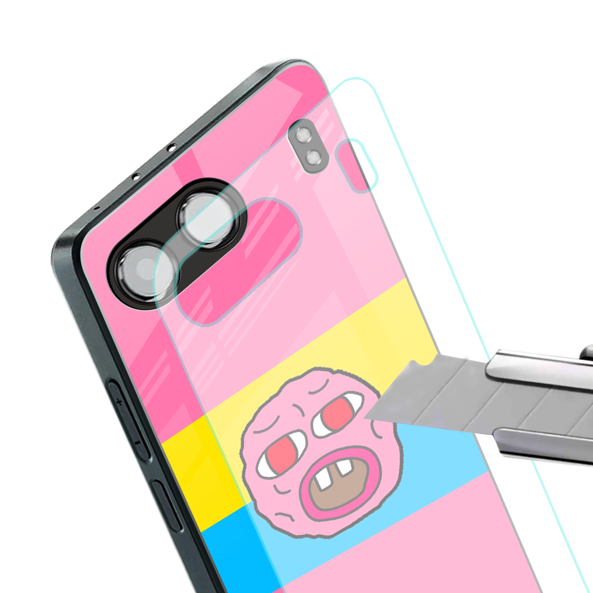 cherry bomb back phone cover | glass case for oneplus nord 4