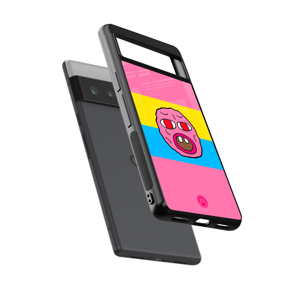 cherry bomb back phone cover | glass case for google pixel 6 pro