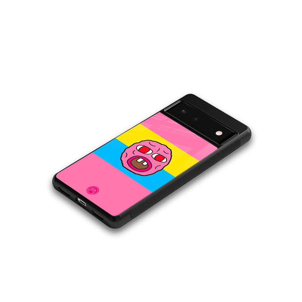 cherry bomb back phone cover | glass case for google pixel 6