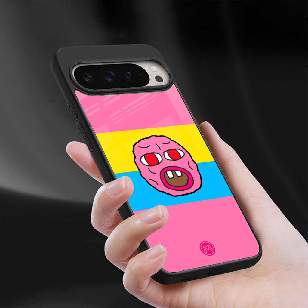cherry bomb back phone cover | glass case for google pixel 9 pro xl