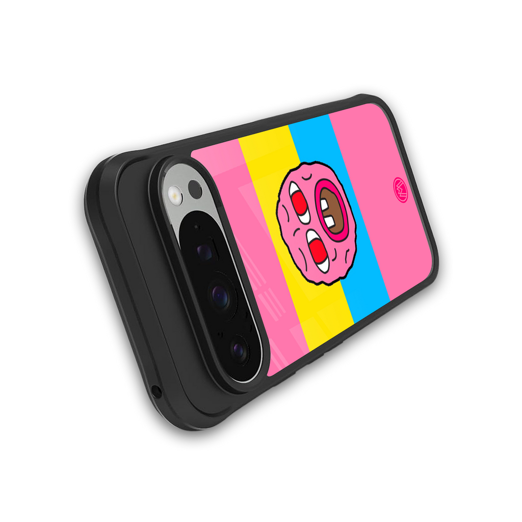 cherry bomb back phone cover | glass case for google pixel 9 pro xl