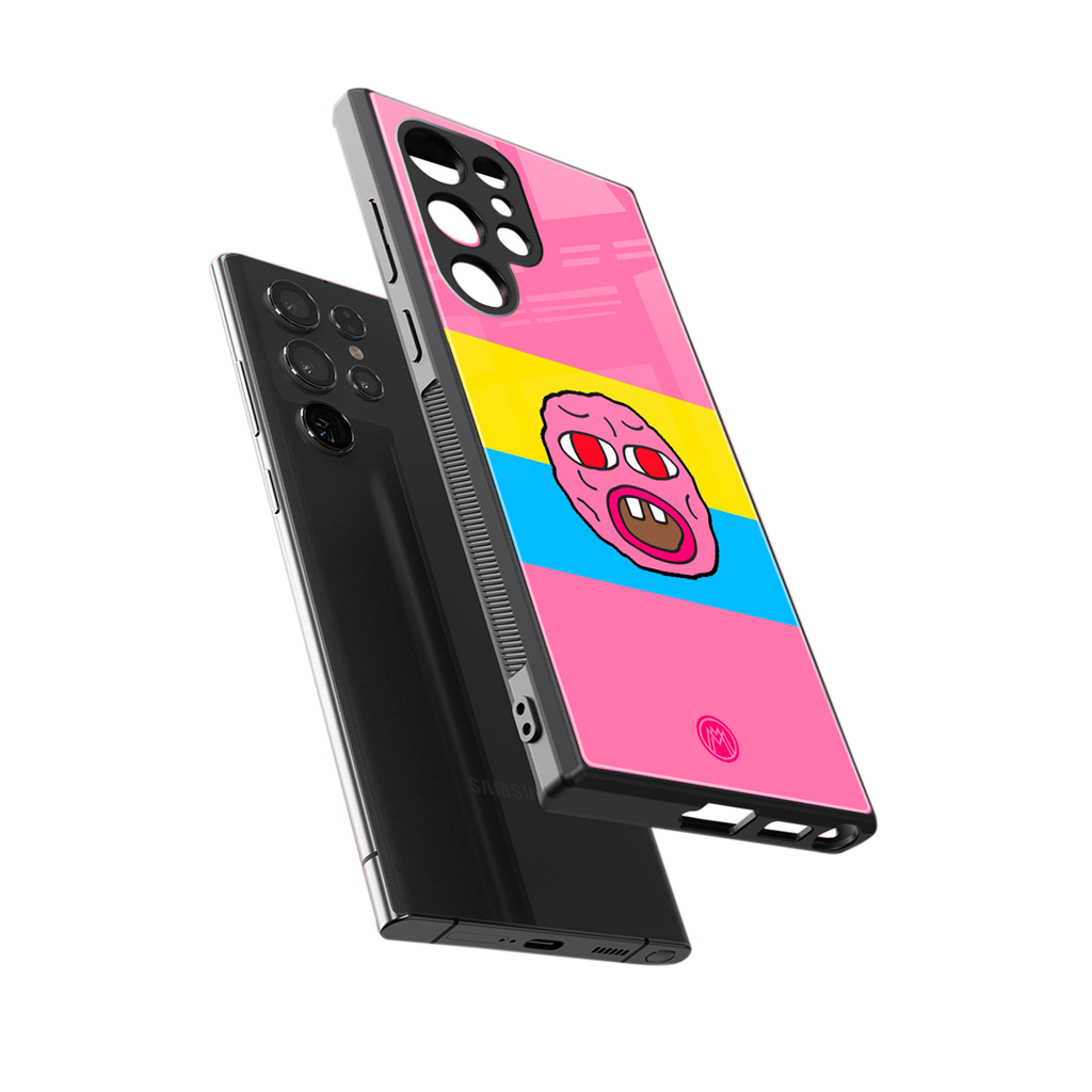 cherry bomb back phone cover | glass case for samsung galaxy s23 ultra