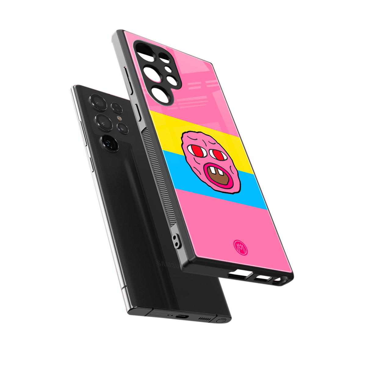 cherry bomb back phone cover | glass case for samsung galaxy s23 ultra