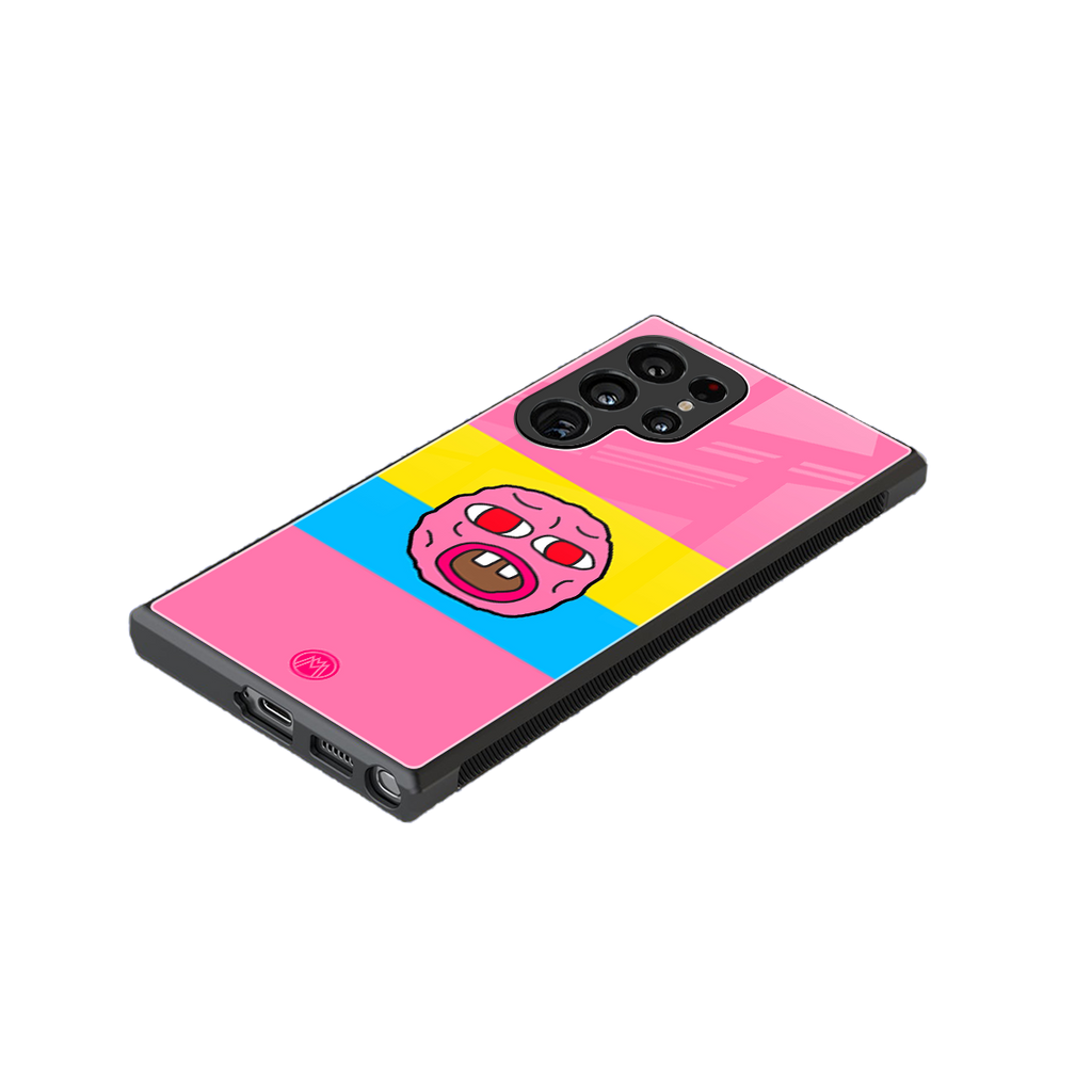 cherry bomb back phone cover | glass case for samsung galaxy s23 ultra