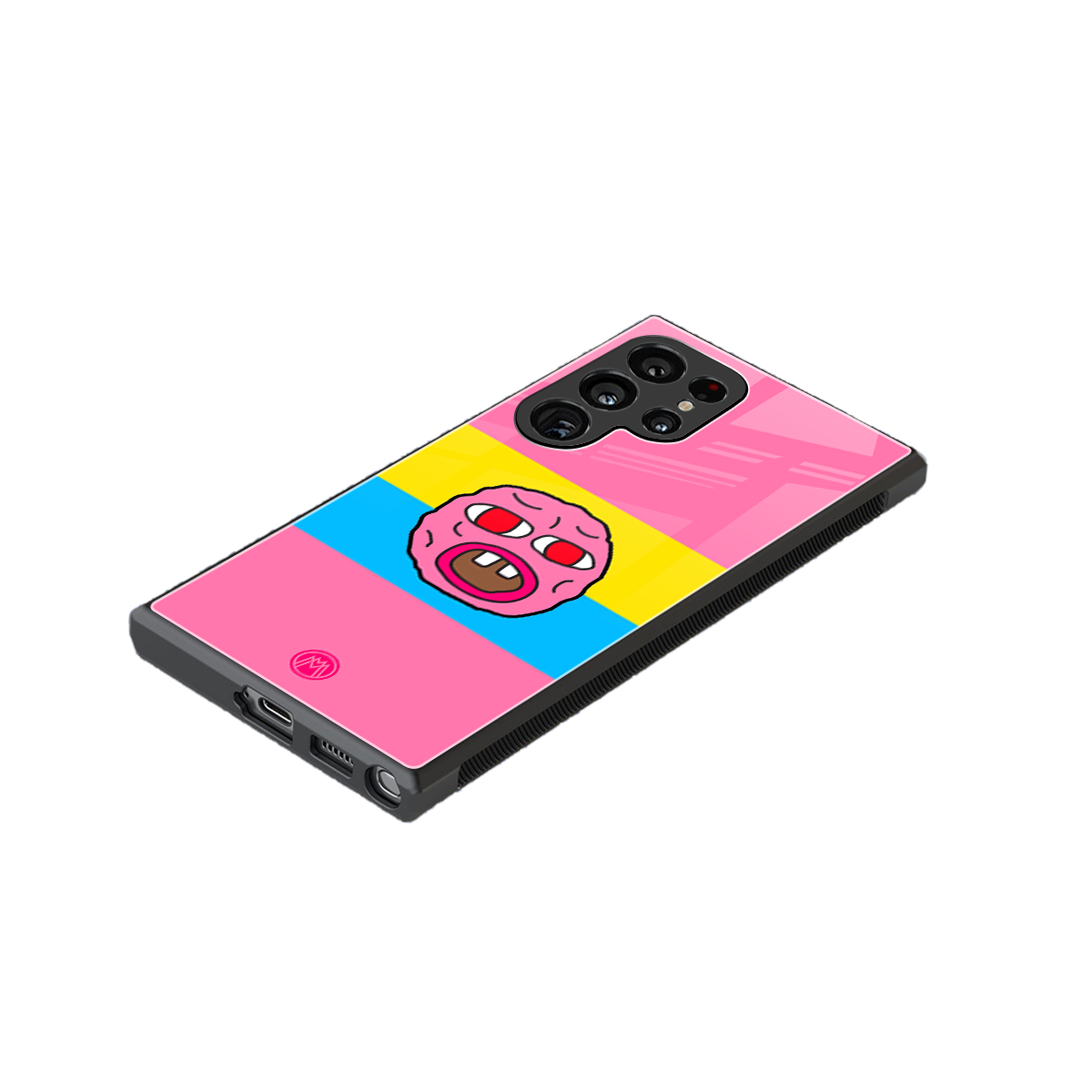 cherry bomb back phone cover | glass case for samsung galaxy s23 ultra