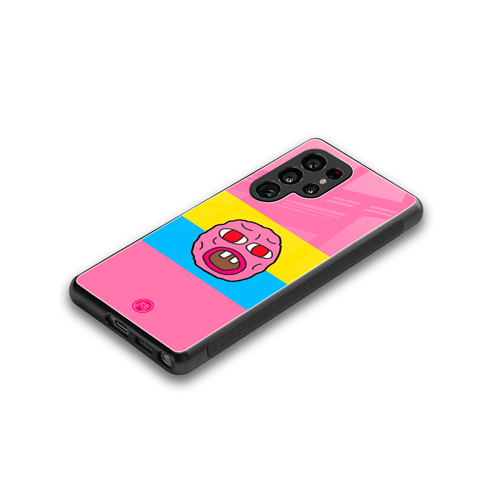 cherry bomb back phone cover | glass case for samsung galaxy s25 ultra