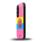 cherry bomb back phone cover | glass case for samsung galaxy s24 plus