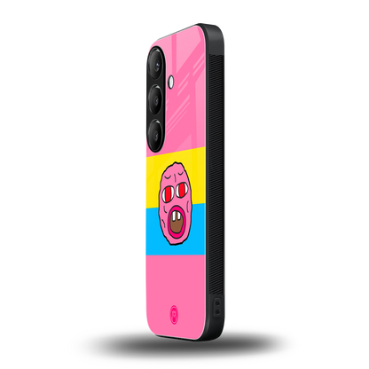 cherry bomb back phone cover | glass case for samsung galaxy s24 fe
