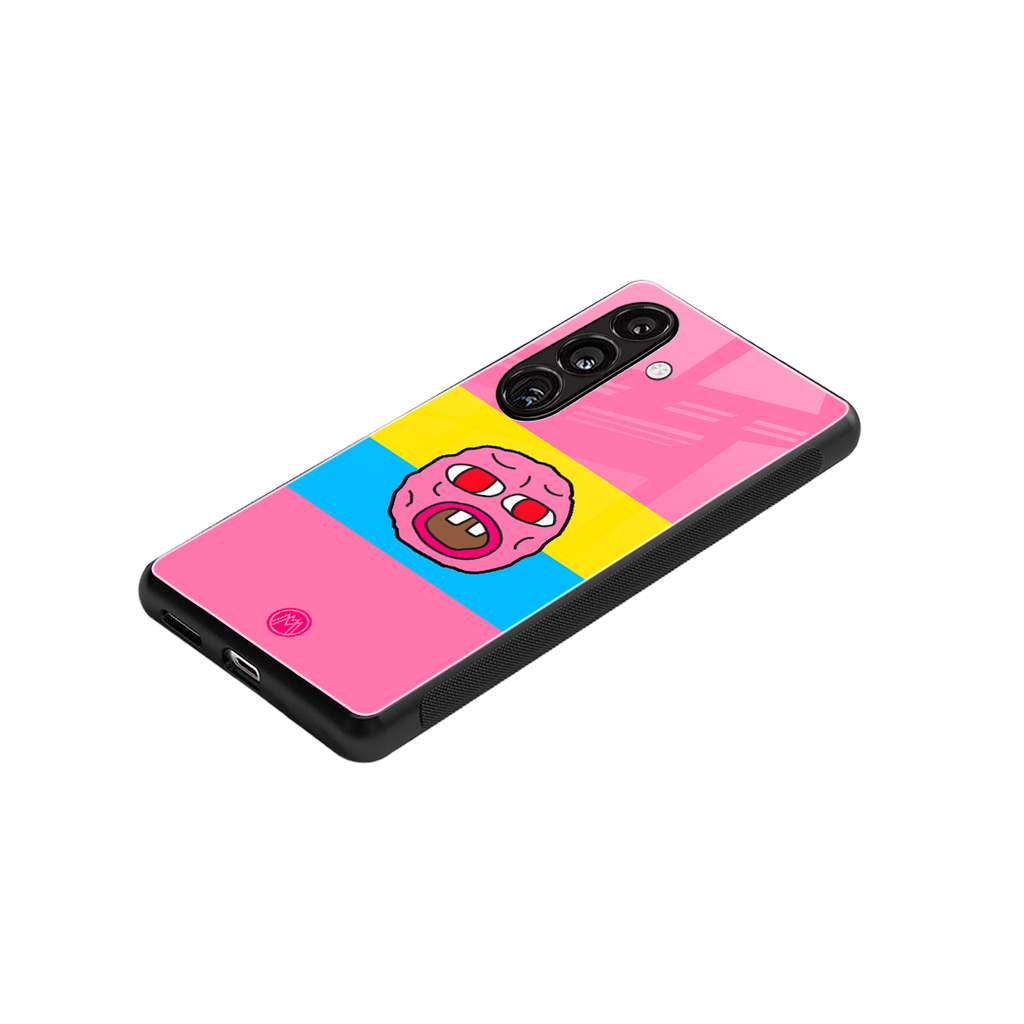 cherry bomb back phone cover | glass case for samsung galaxy s25 plus