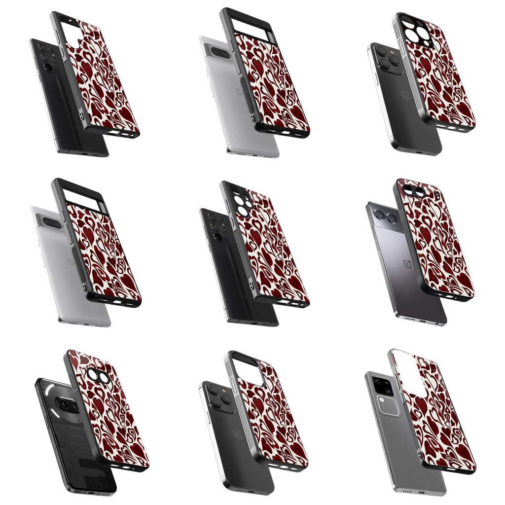 Durable Glass Back Mobile Case for iPhone, Samsung, OnePlus, Google Pixel, Redmi, Vivo, Oppo