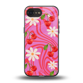 cherry swirl back phone cover | glass case for iphone 16e