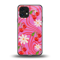 cherry swirl back phone cover | glass case for nothing phone 1