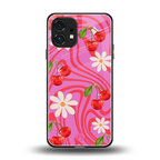 cherry swirl back phone cover | glass case for nothing phone 1
