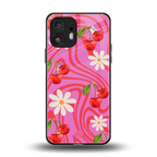 cherry swirl back phone cover | glass case for nothing phone 2