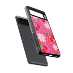 cherry swirl back phone cover | glass case for google pixel 6