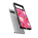 cherry swirl back phone cover | glass case for google pixel 7 pro