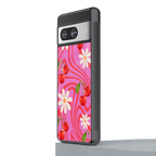 cherry swirl back phone cover | glass case for Google Pixel 8