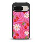 cherry swirl back phone cover | glass case for google pixel 9